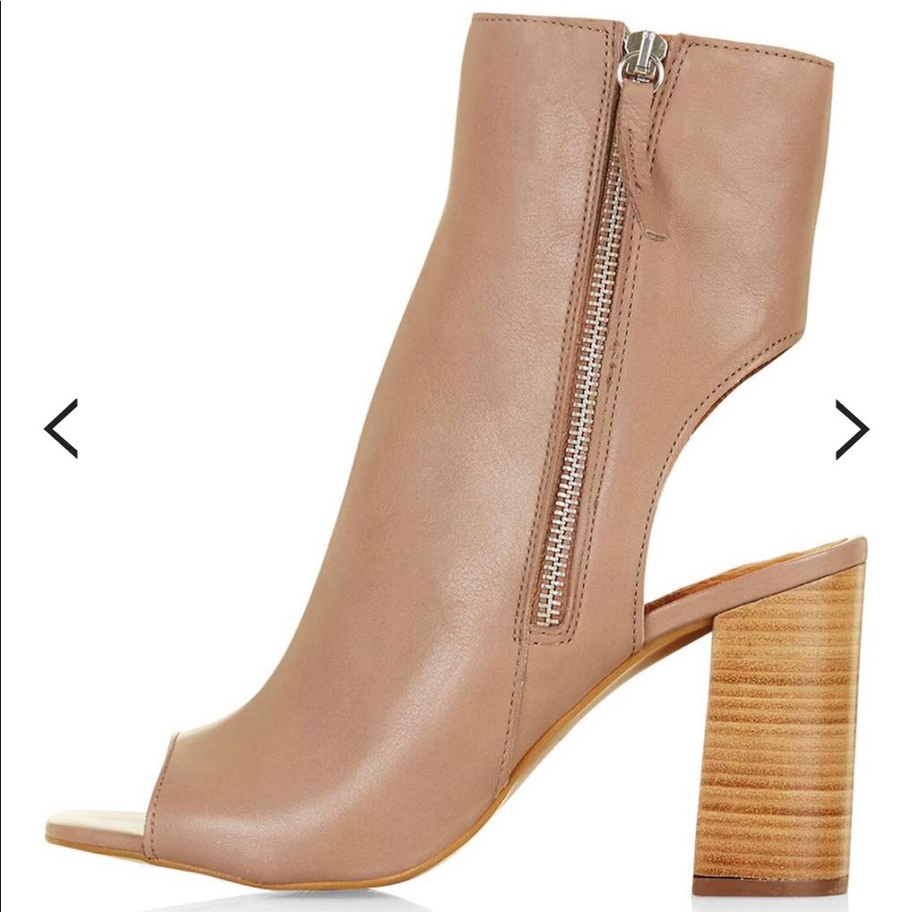 Topshop home peep toe boot